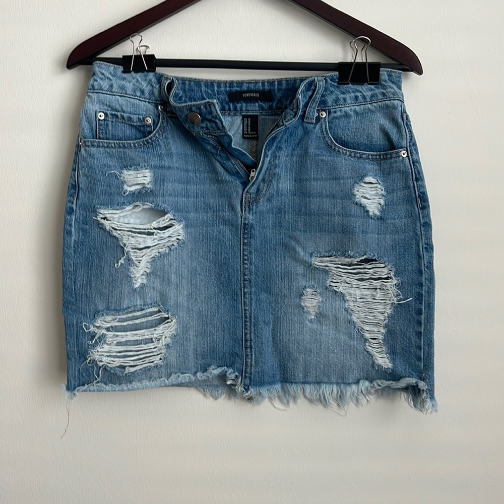 Forever, 21 denim mini skirt